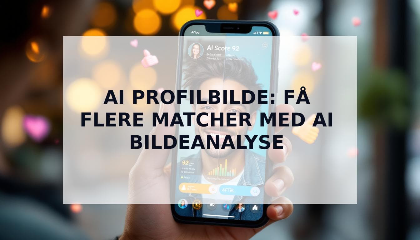 Cover Image for AI profilbilde: Bruk en AI datingbildeanalyse for Ä fÄ flere matcher