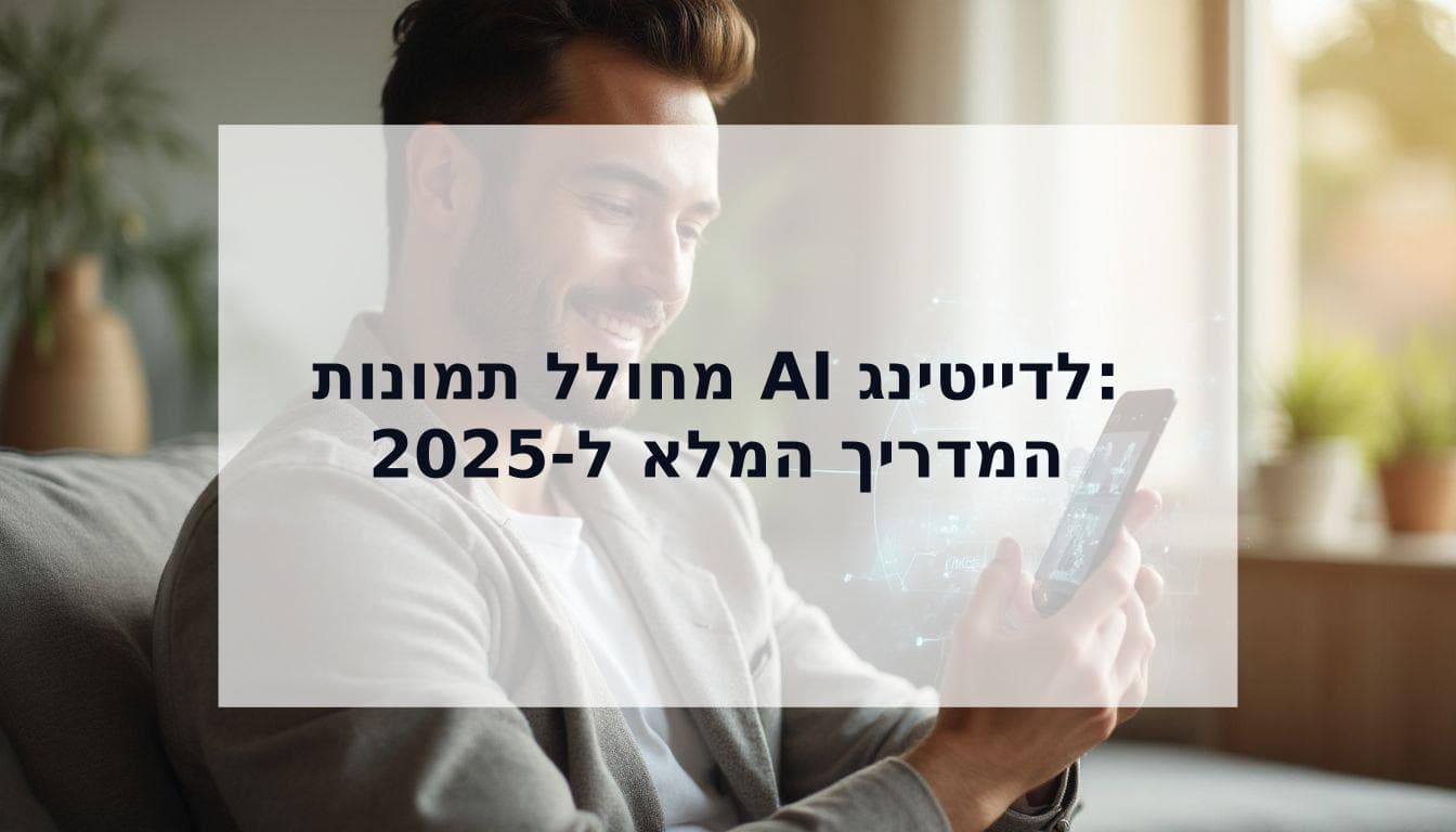 Cover Image for מחולל תמונות AI לדייטינג: המדריך המלא לשיפור הפרופיל שלכם ב-2025
