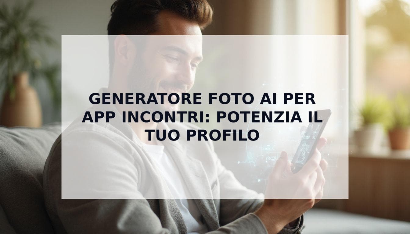 Cover Image for Generatore di Foto AI per App di Incontri: La Guida Definitiva per Potenziare il Tuo Profilo
