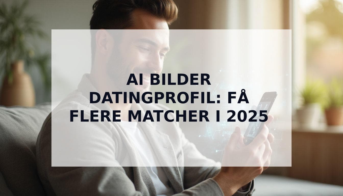 Cover Image for AI Bilder Datingprofil: FÃ¥ 3x Flere Matcher i 2025