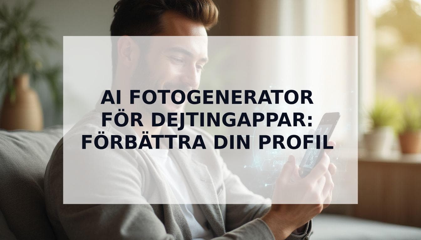 Cover Image for AI fotogenerator för dejtingappar: Den ultimata guiden för att förbÀttra din profil