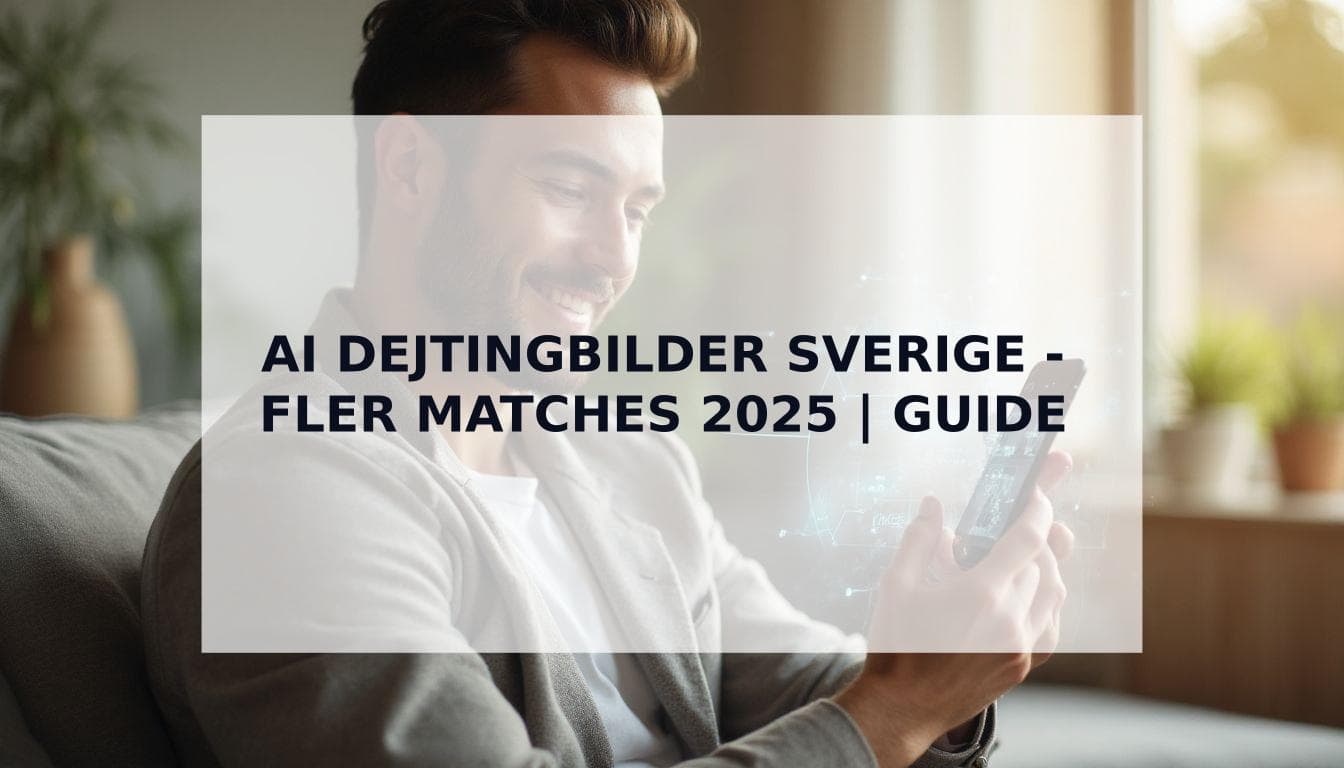 Cover Image for AI Dejtingbilder Sverige: Kompletta Guiden för Fler Matchningar 2025