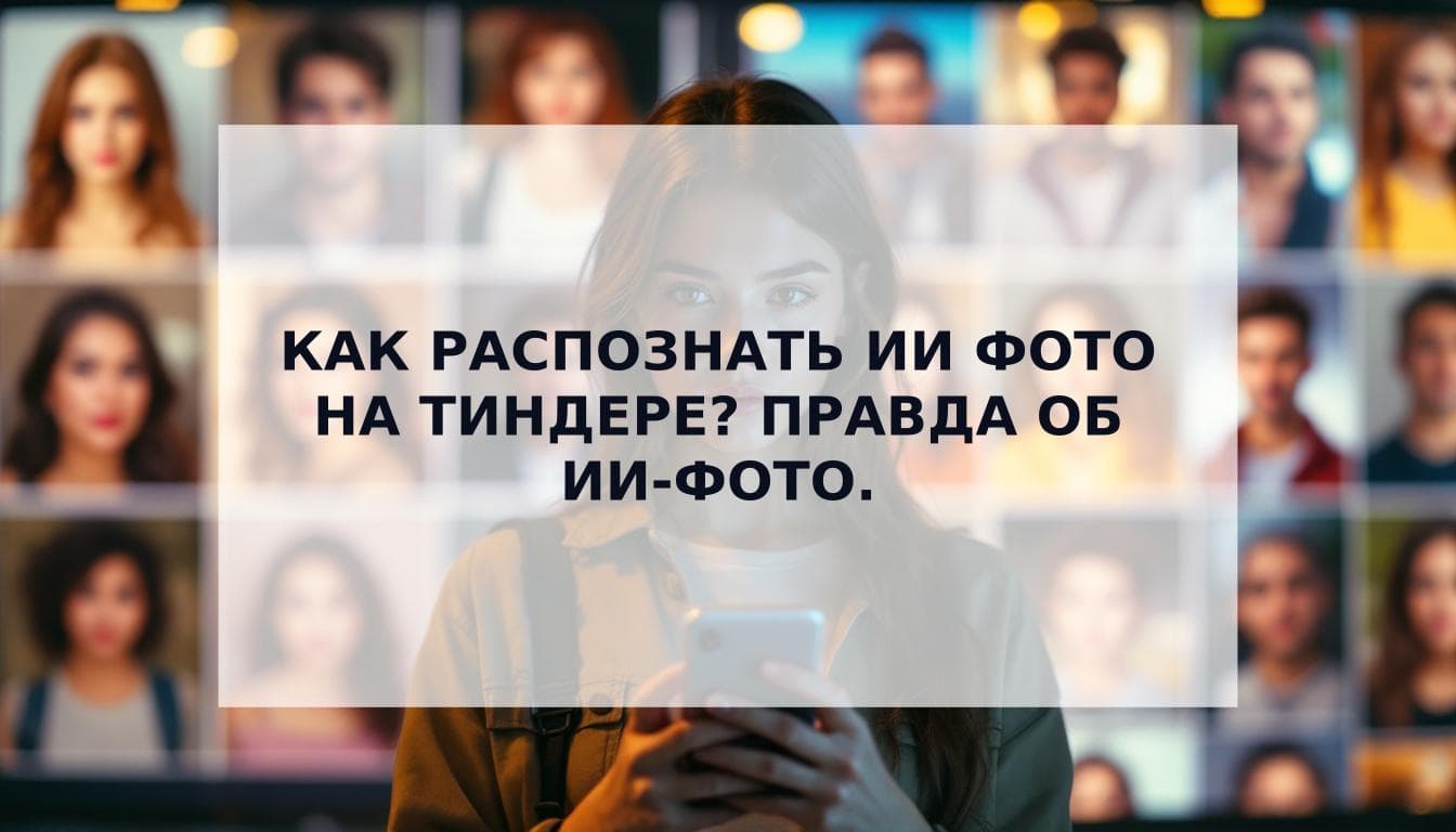 Cover Image for Поймут ли девушки, что ты используешь ИИ-фото? Как распознать ИИ фото на Тиндере и что об этом думают женщины.