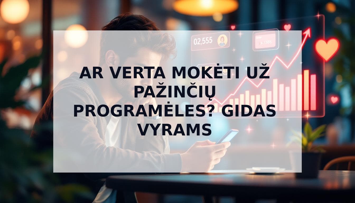 Cover Image for Geriausios mokamos pažinčių programėlės: ar verta investuoti vyrams, norintiems daugiau atitikimų?