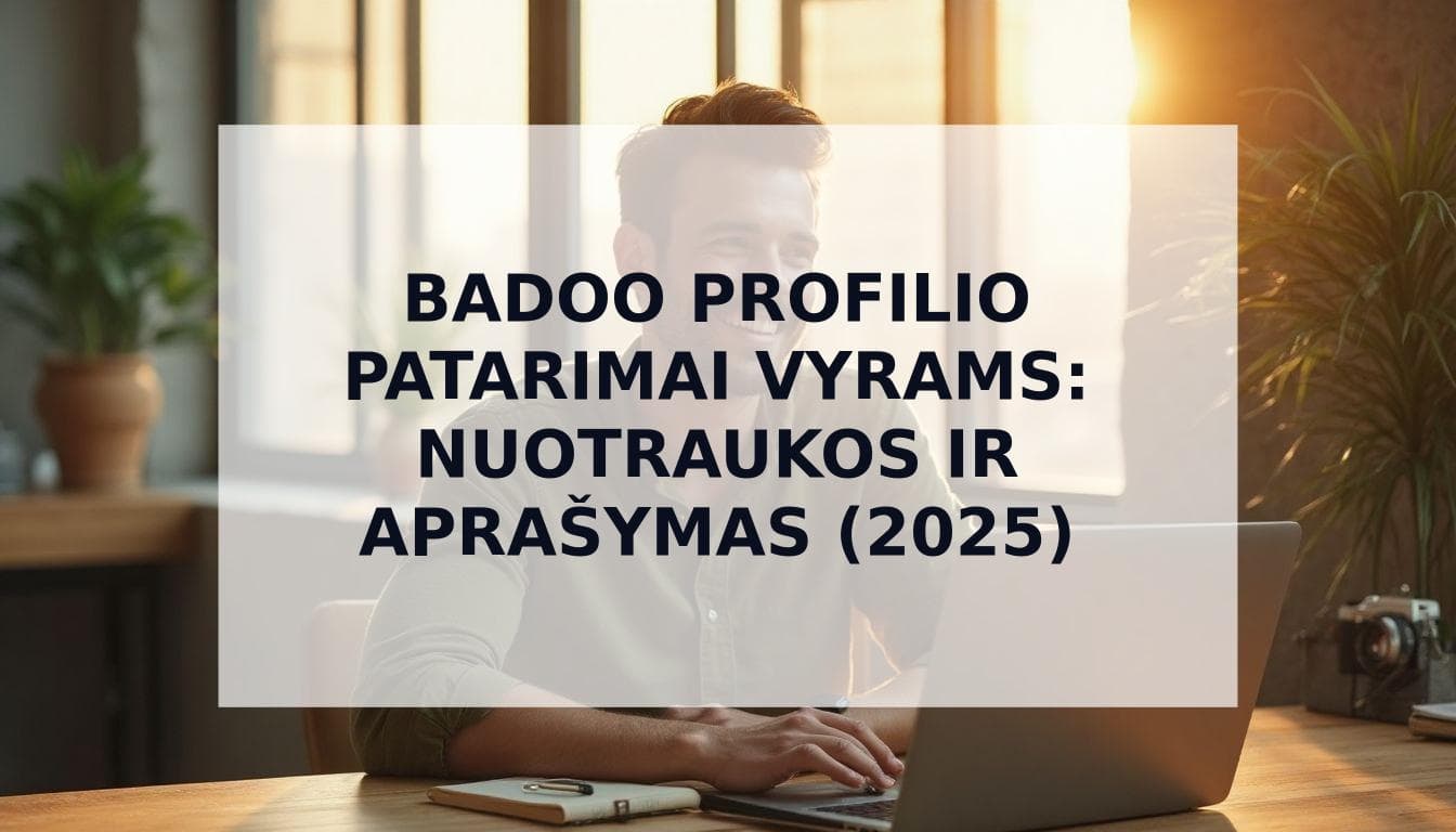 Cover Image for Išsamus Badoo profilio patarimų vadovas vyrams: Nuotraukos ir aprašymas (2025)