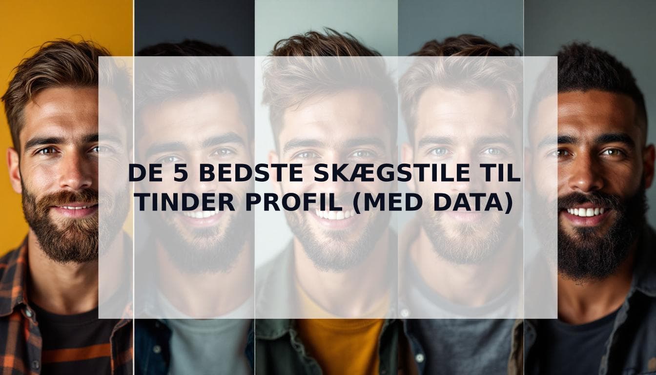 Cover Image for De 5 bedste skægstile til Tinder profil: Få flere matches på dating apps