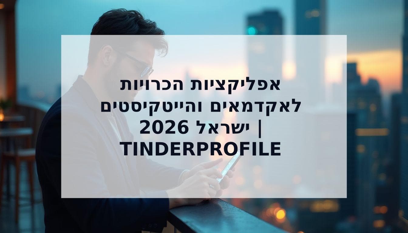 Cover Image for המדריך המקיף: אפליקציות היכרויות לאקדמאים והייטקיסטים (2026)