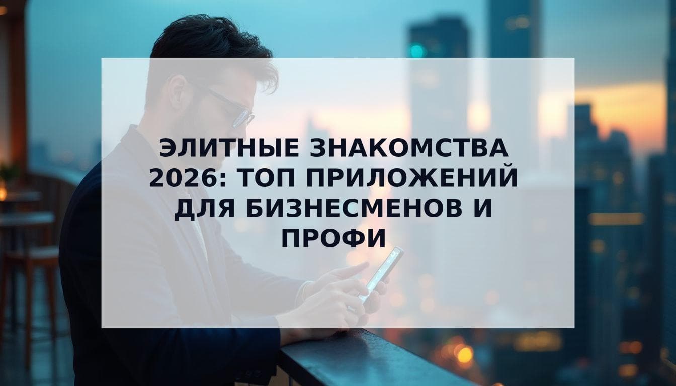 Cover Image for Лучшие приложения для знакомств для успешных людей в 2026 году: Элитный гид по РФ