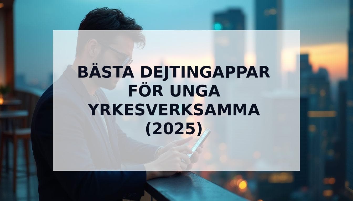 Cover Image for Den Ultimata Guiden till de BÀsta Dejtingapparna för Unga Yrkesverksamma 2025
