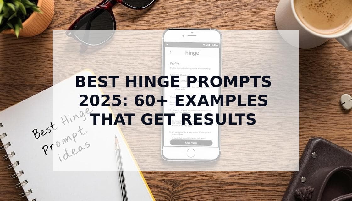 Cover Image for Best Hinge Prompts That Actually Work in 2025 (With 60+ Examples)