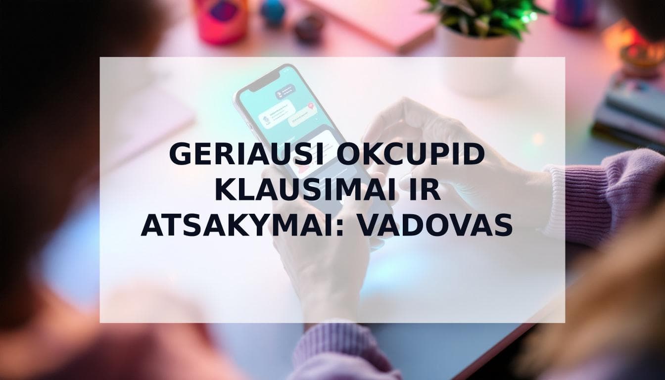 Cover Image for Geriausi OkCupid klausimai ir atsakymai: išsamus vadovas