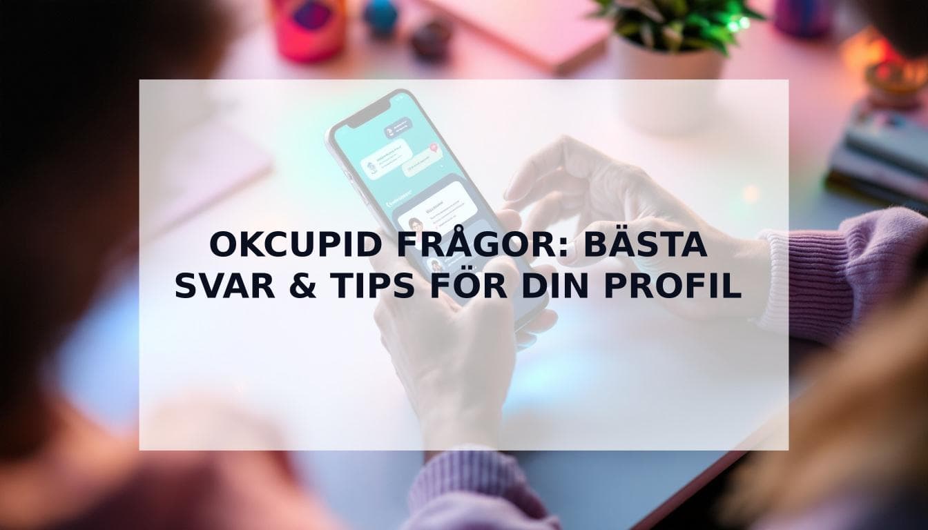 Cover Image for OkCupid frÄgor: BÀsta svar och tips för att lyckas