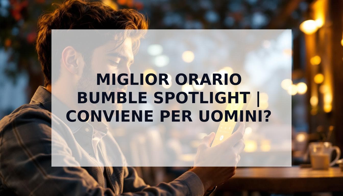 Cover Image for Il miglior orario per usare Bumble Spotlight (e ne vale la pena per gli uomini?)