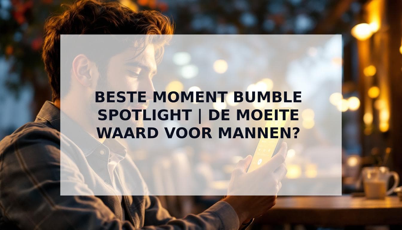 Cover Image for Het beste moment om Bumble Spotlight te gebruiken (en is het de moeite waard voor mannen?)