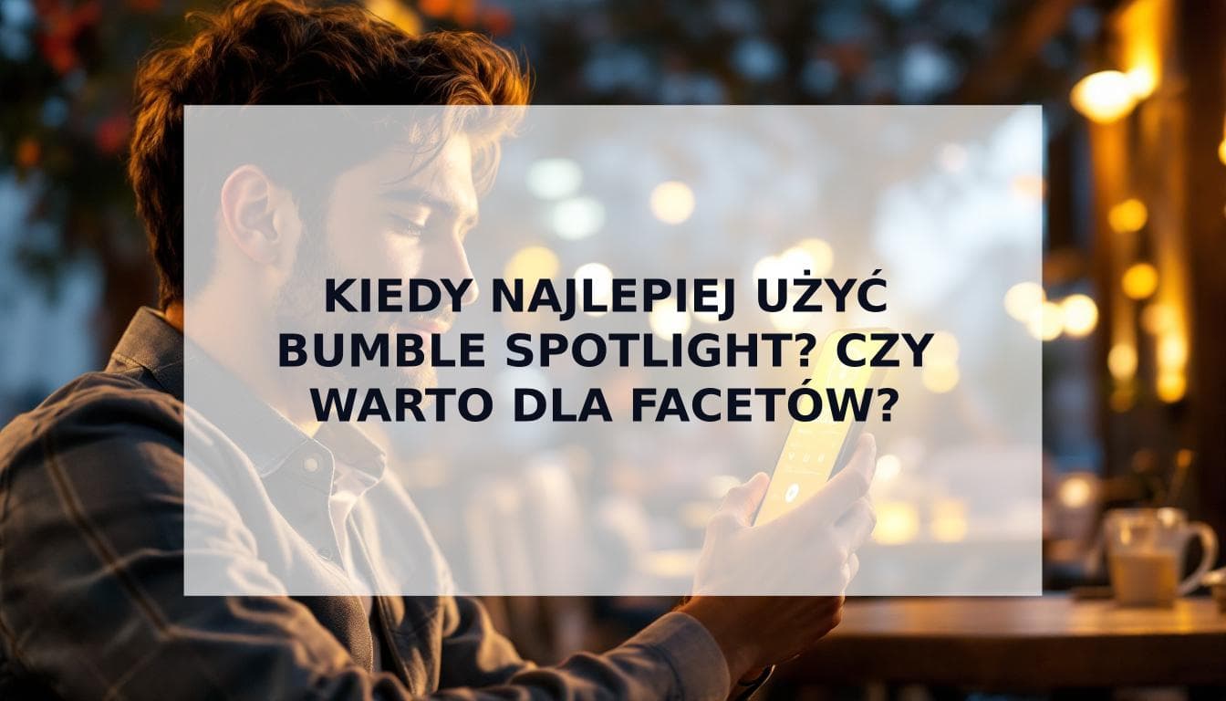 Cover Image for Kiedy najlepiej użyć Bumble Spotlight (i czy opłaca się to facetom?)