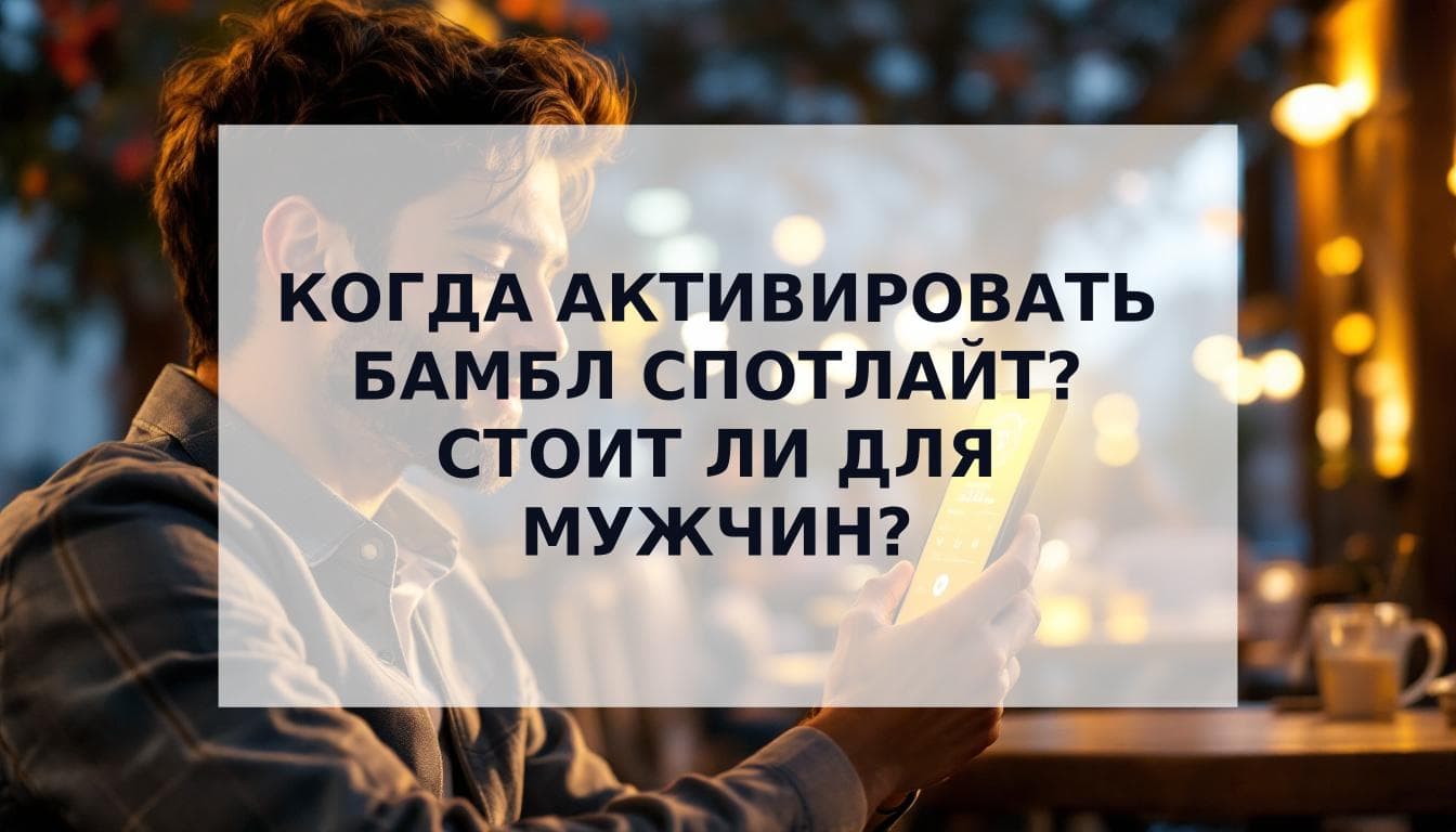 Cover Image for Когда лучше активировать Бамбл Спотлайт (и стоит ли оно того для мужчин?)