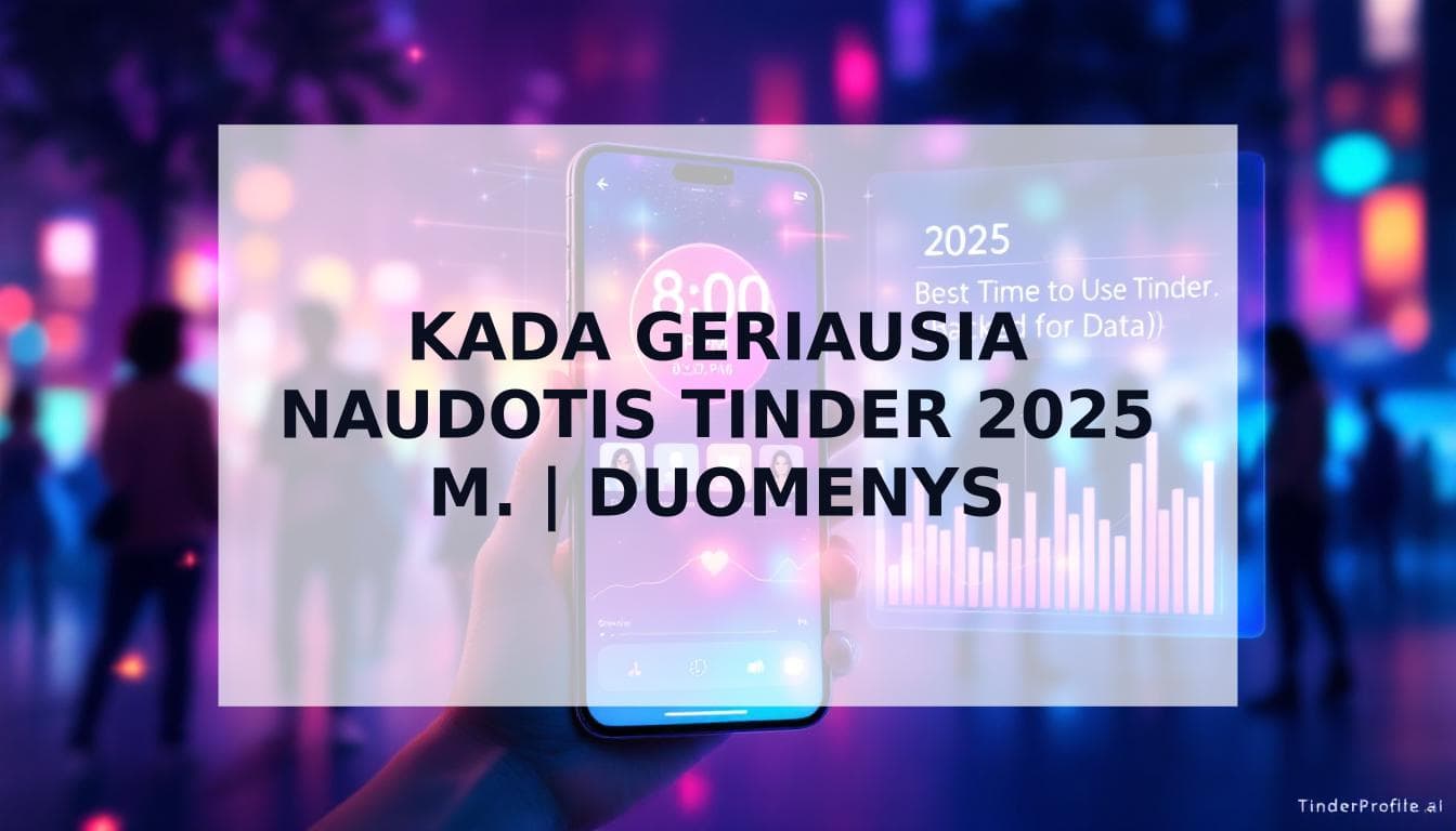 Cover Image for Kada geriausia naudotis Tinder 2025 m. (pagrįsta duomenimis)