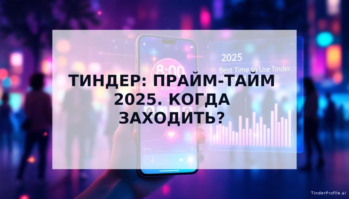 Cover Image for Когда лучше всего заходить в Тиндер в 2025 году (по данным статистики)