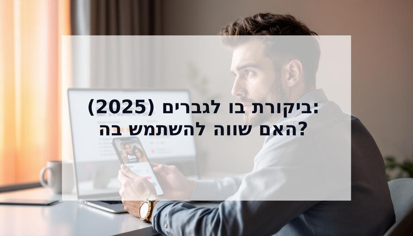 Cover Image for ביקורת מקיפה על אפליקציית בו לגברים: האם היא שווה את זה ב-2025?