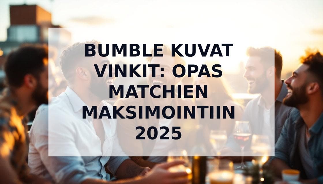 Cover Image for Bumble Kuvat Vinkit: Täydellinen Opas Matchien Maksimointiin 2025