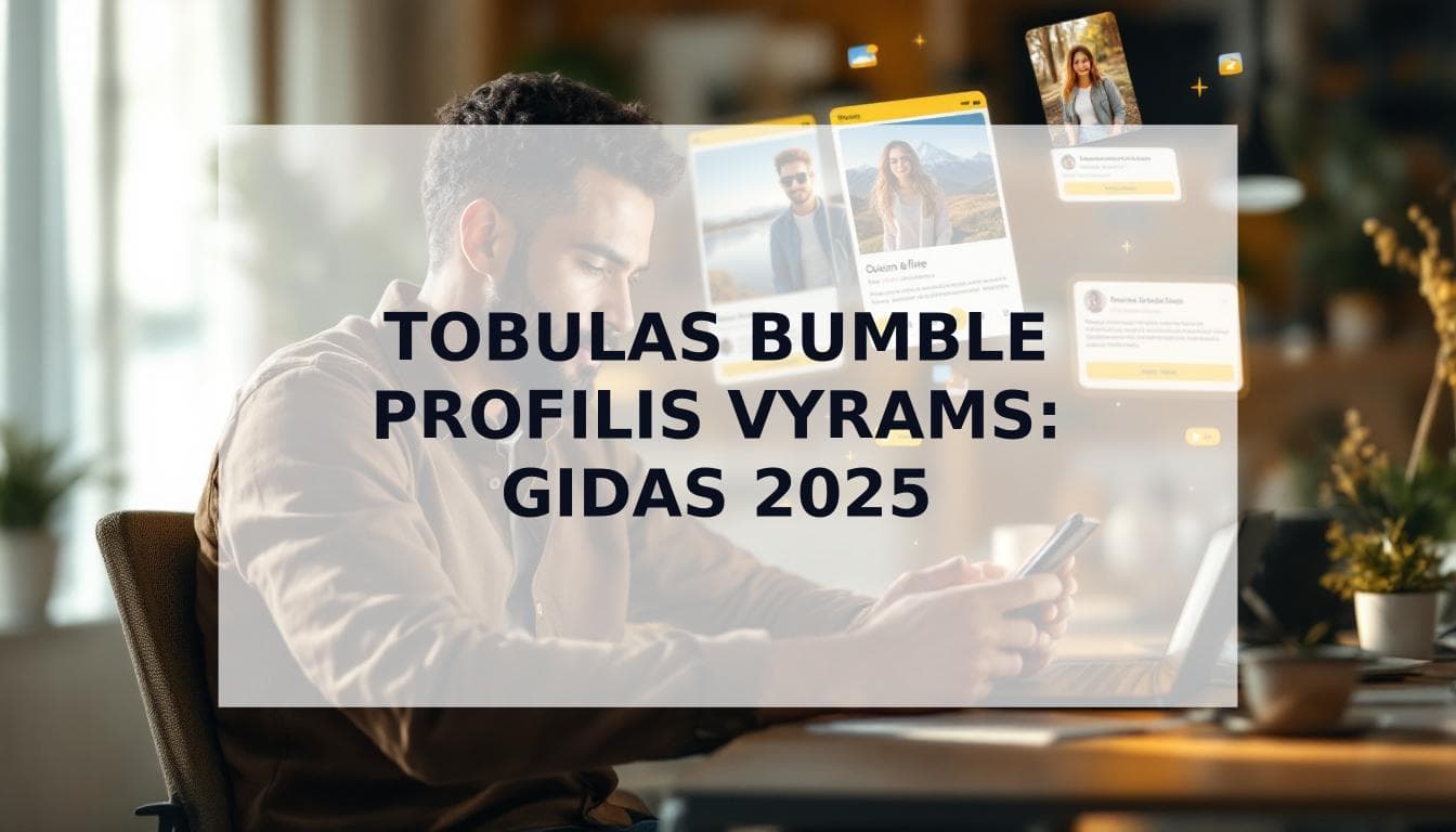 Cover Image for Išsamus gidas: kaip sukurti tobulą Bumble profilį vyrams (2025)