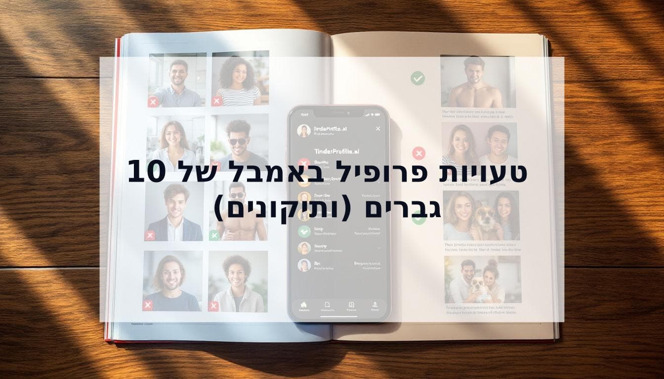 Cover Image for 10 טעויות פרופיל באמבל של גברים (ואיך לתקן אותן)