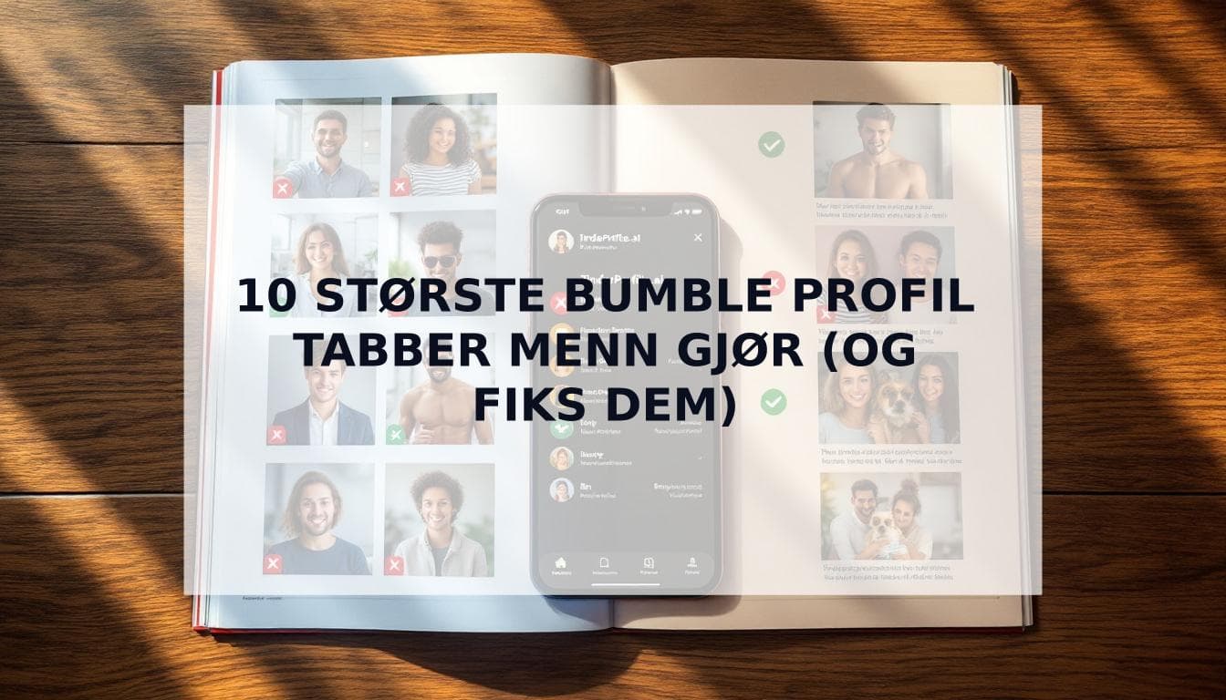 Cover Image for De 10 stĂžrste Bumble profil tabber menn gjĂžr (og hvordan fikse dem)