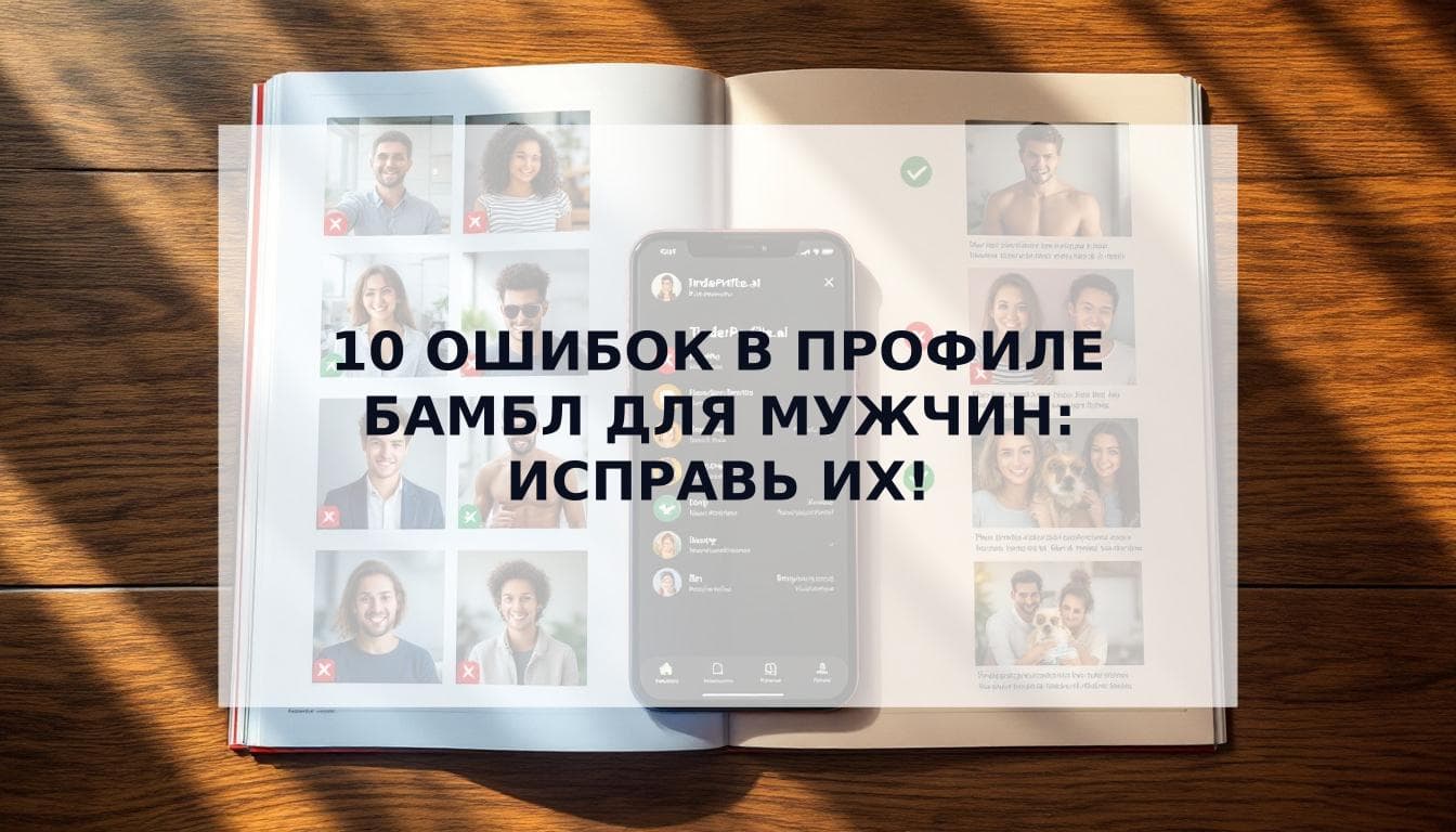 Cover Image for 10 самых частых ошибок в профиле Бамбл для мужчин (и как их исправить)