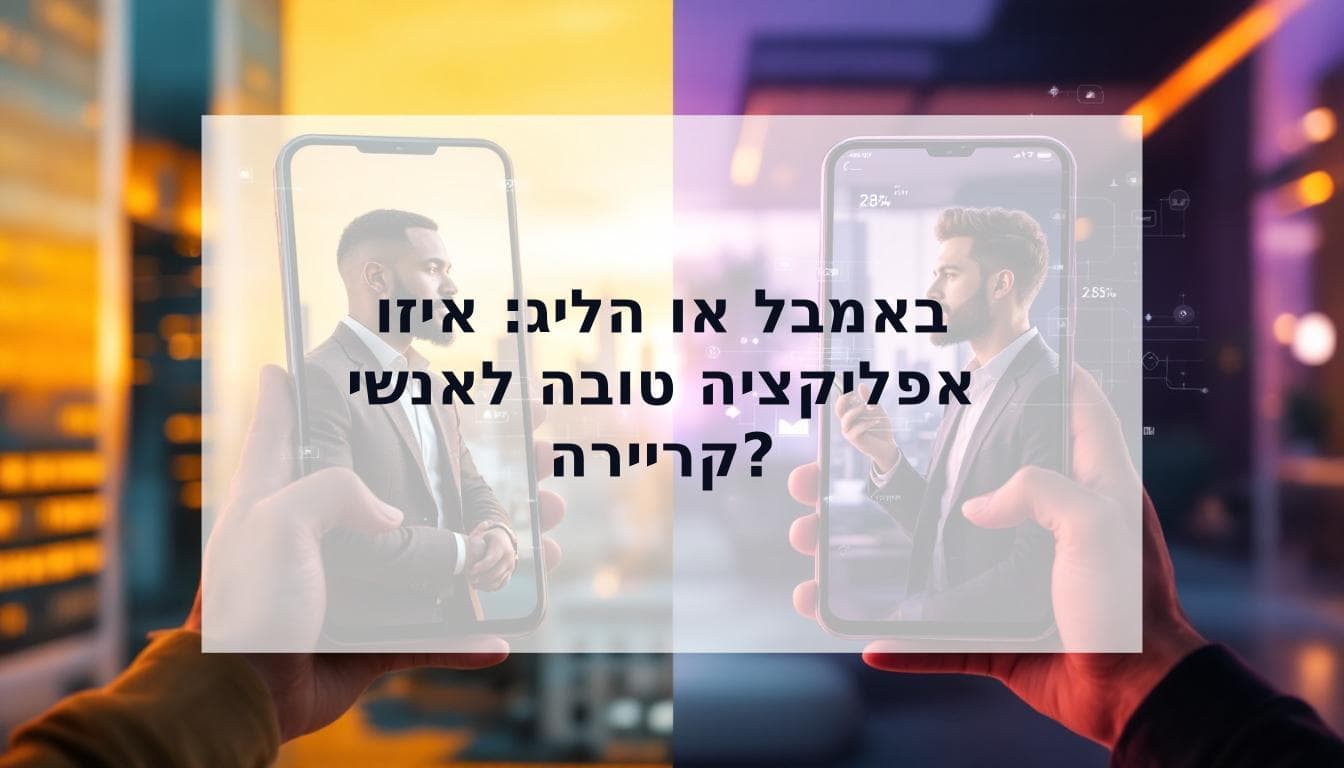 Cover Image for השוואת אפליקציות באמבל והליג: איזו אפליקציה מתאימה יותר לאנשי קריירה ב-2026?