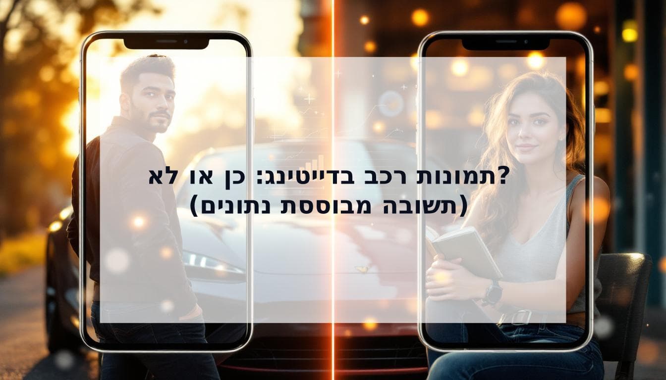 Cover Image for הוויכוח הגדול: האם תמונות רכב בדייטינג הן רעיון טוב? (תשובה מבוססת נתונים)