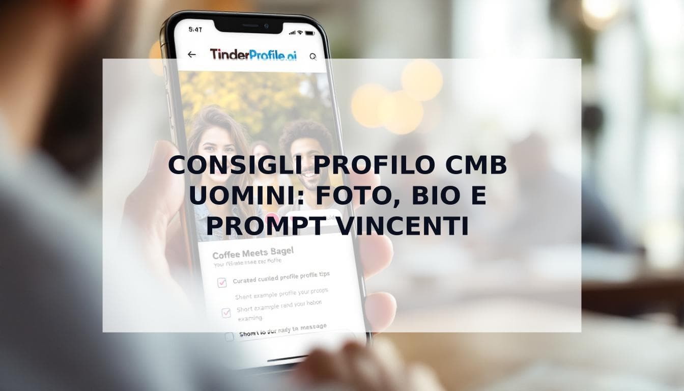Cover Image for Consigli Profilo Coffee Meets Bagel per Uomini: La Guida Definitiva per Foto, Bio e Prompt che Funzionano