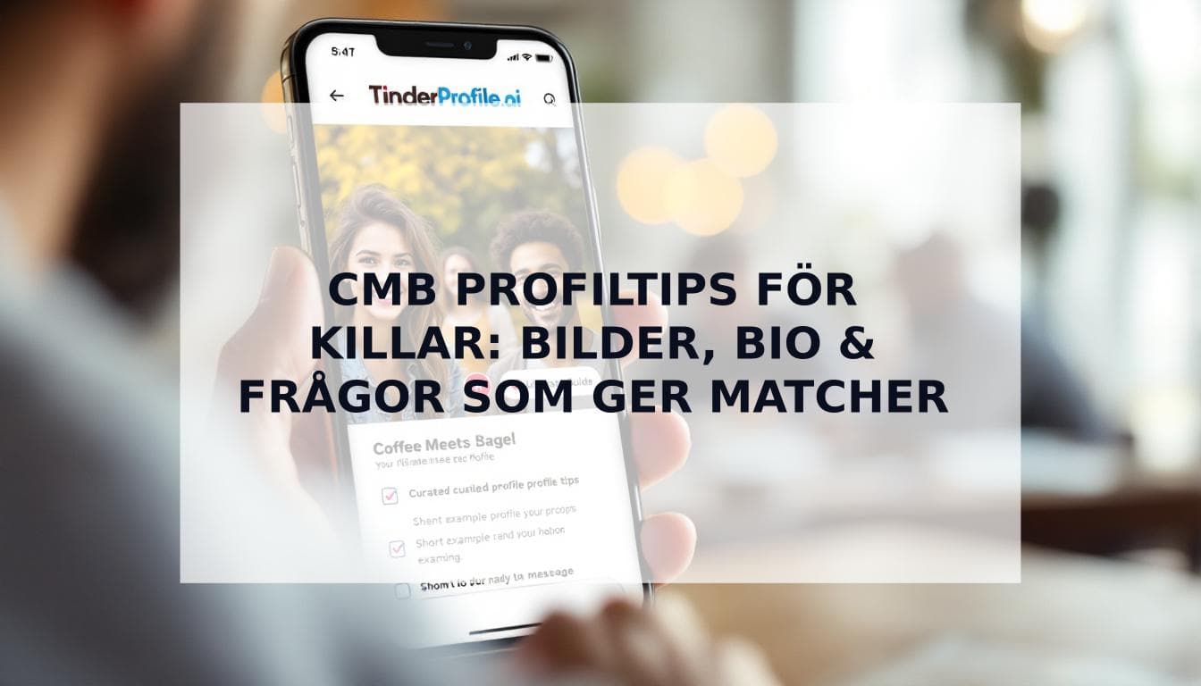 Cover Image for Coffee Meets Bagel Profiltips för Killar: Guiden till Bilder, Texter & FrÄgor som Ger Dejter