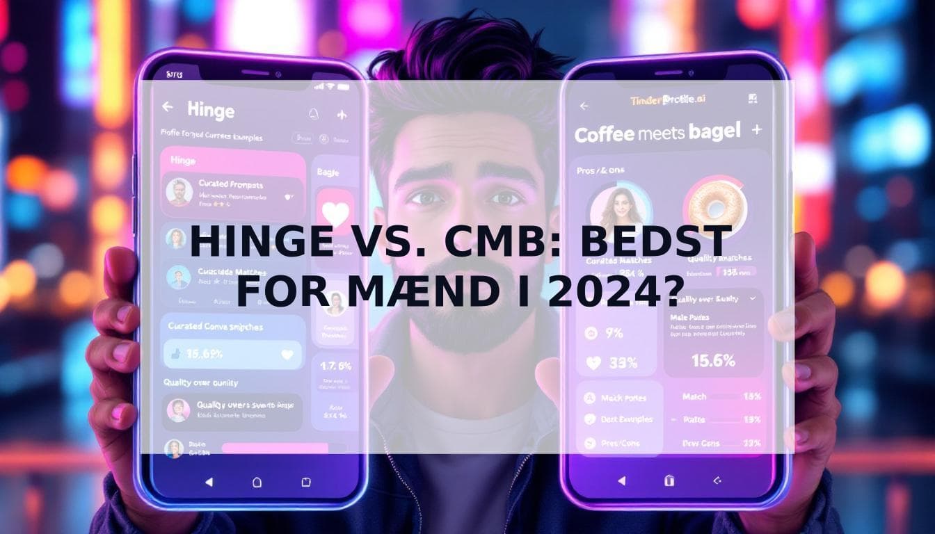 Cover Image for Hinge eller Coffee Meets Bagel: Hvilken dating app er bedst for mænd i 2024?