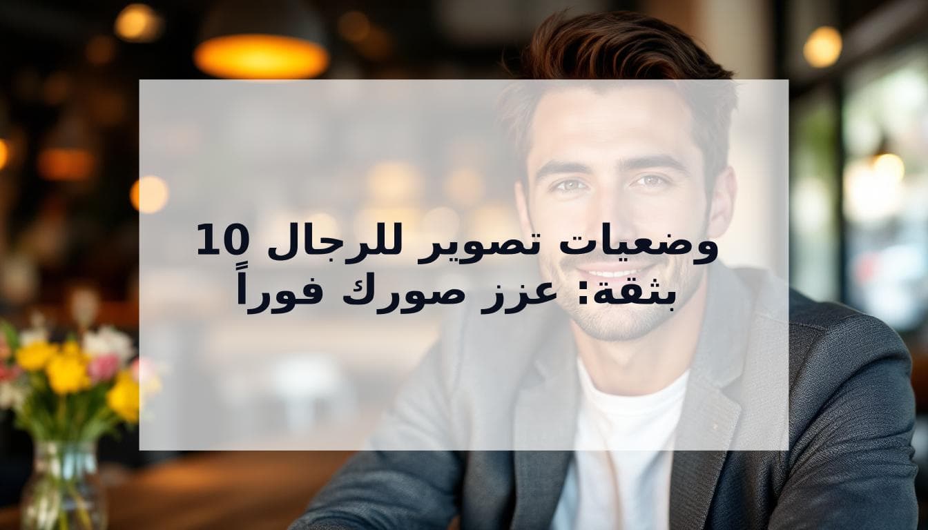 Cover Image for أفضل وضعيات تصوير للرجال بثقة: 10 تقنيات مجربة لتظهر واثقاً في صورك