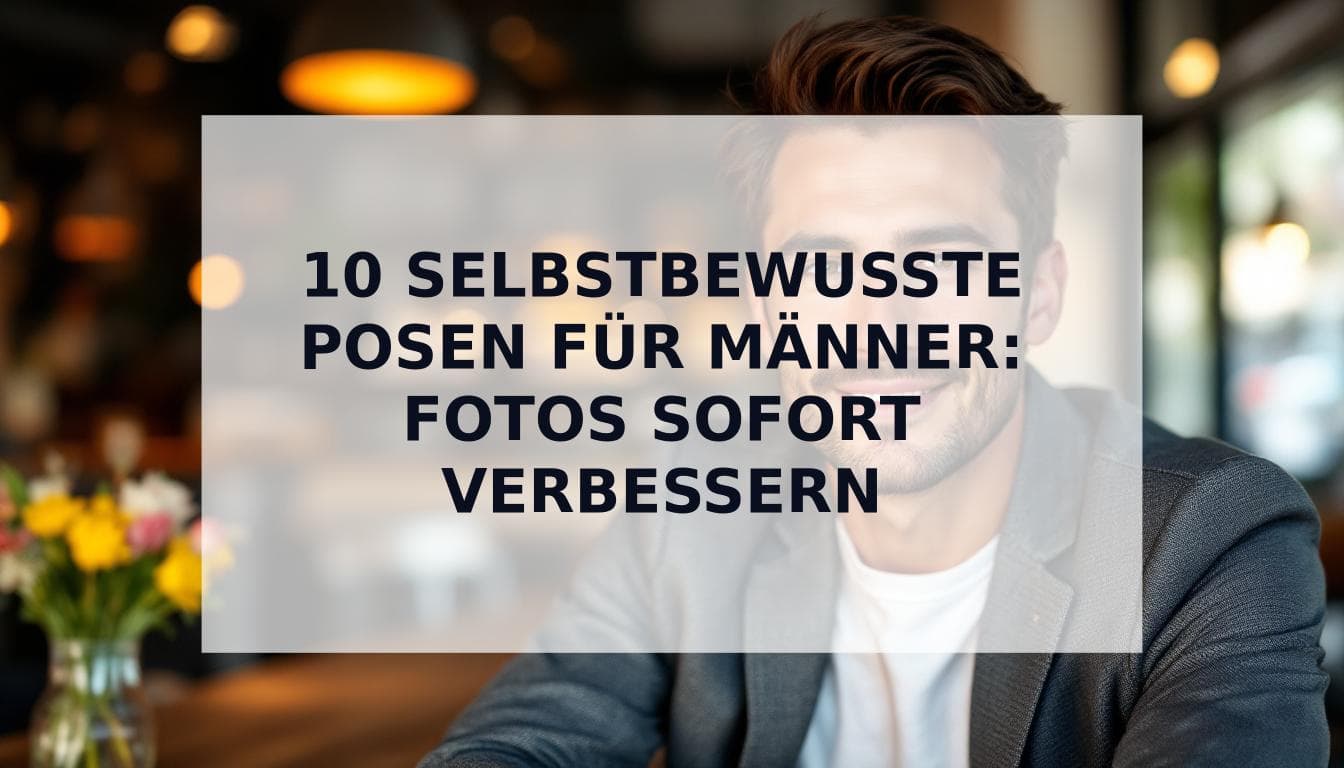 Cover Image for Selbstbewusste Posen für Männer: 10 bewährte Techniken, um auf Fotos zu überzeugen