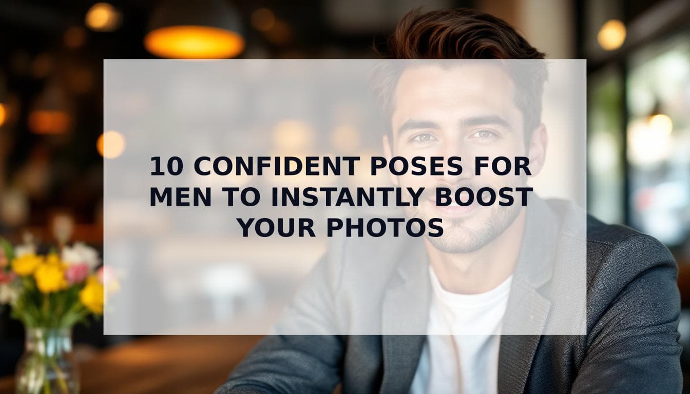 Cover Image for How to Look Confident in Pictures: 10 Proven Techniques for Men