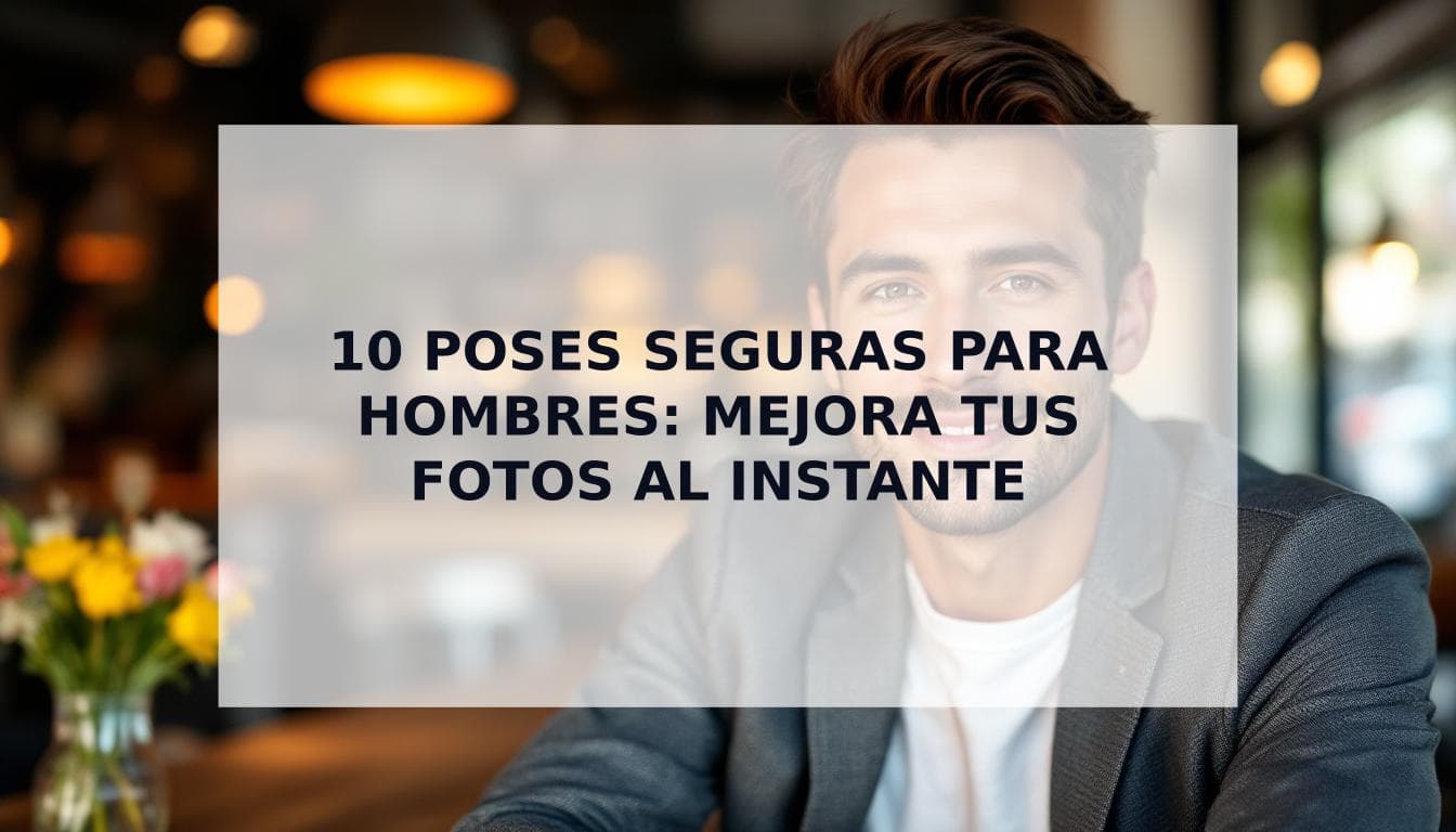 Cover Image for Poses Seguras para Hombres: 10 Técnicas Probadas para Salir Bien en las Fotos