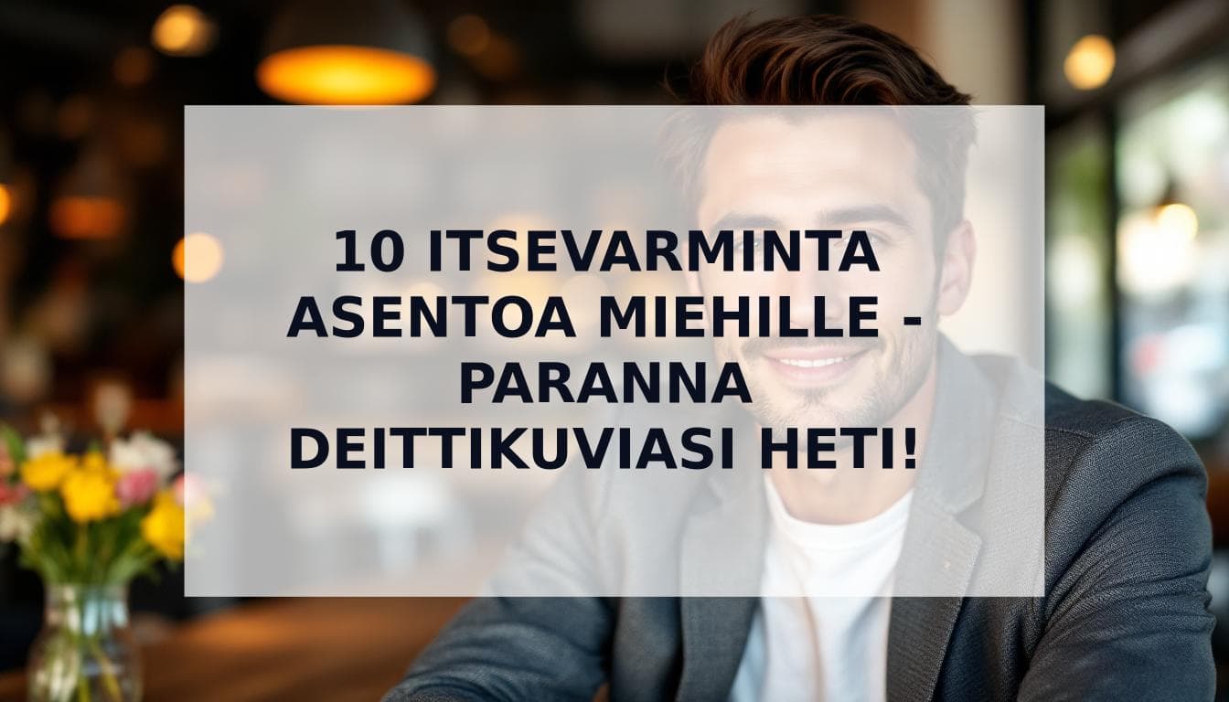 Cover Image for Itsevarmat asennot deittikuviin miehille: 10 todistettua tekniikkaa