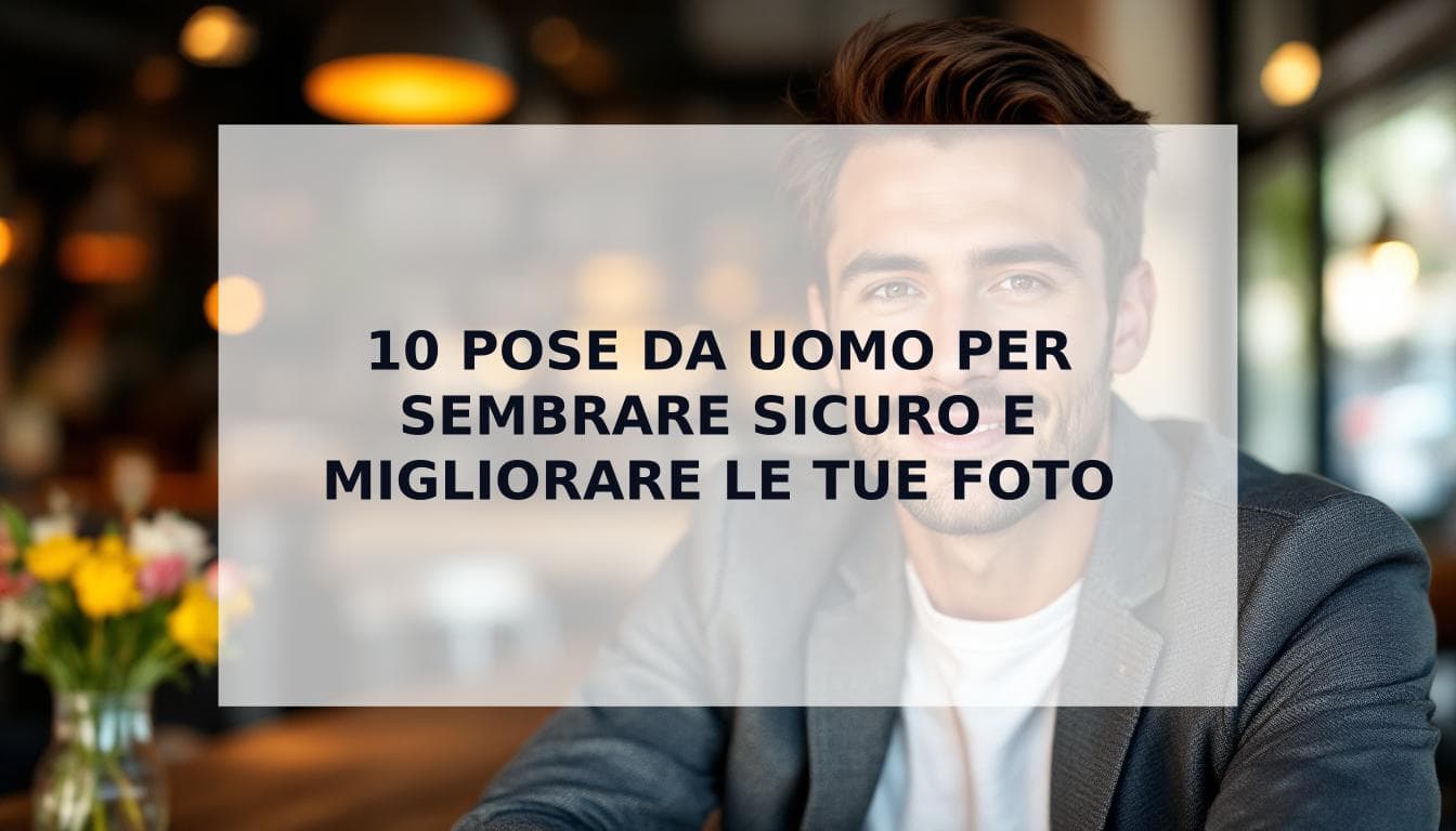 Cover Image for Come sembrare sicuro nelle foto: 10 tecniche infallibili per pose da uomo che ispirano fiducia