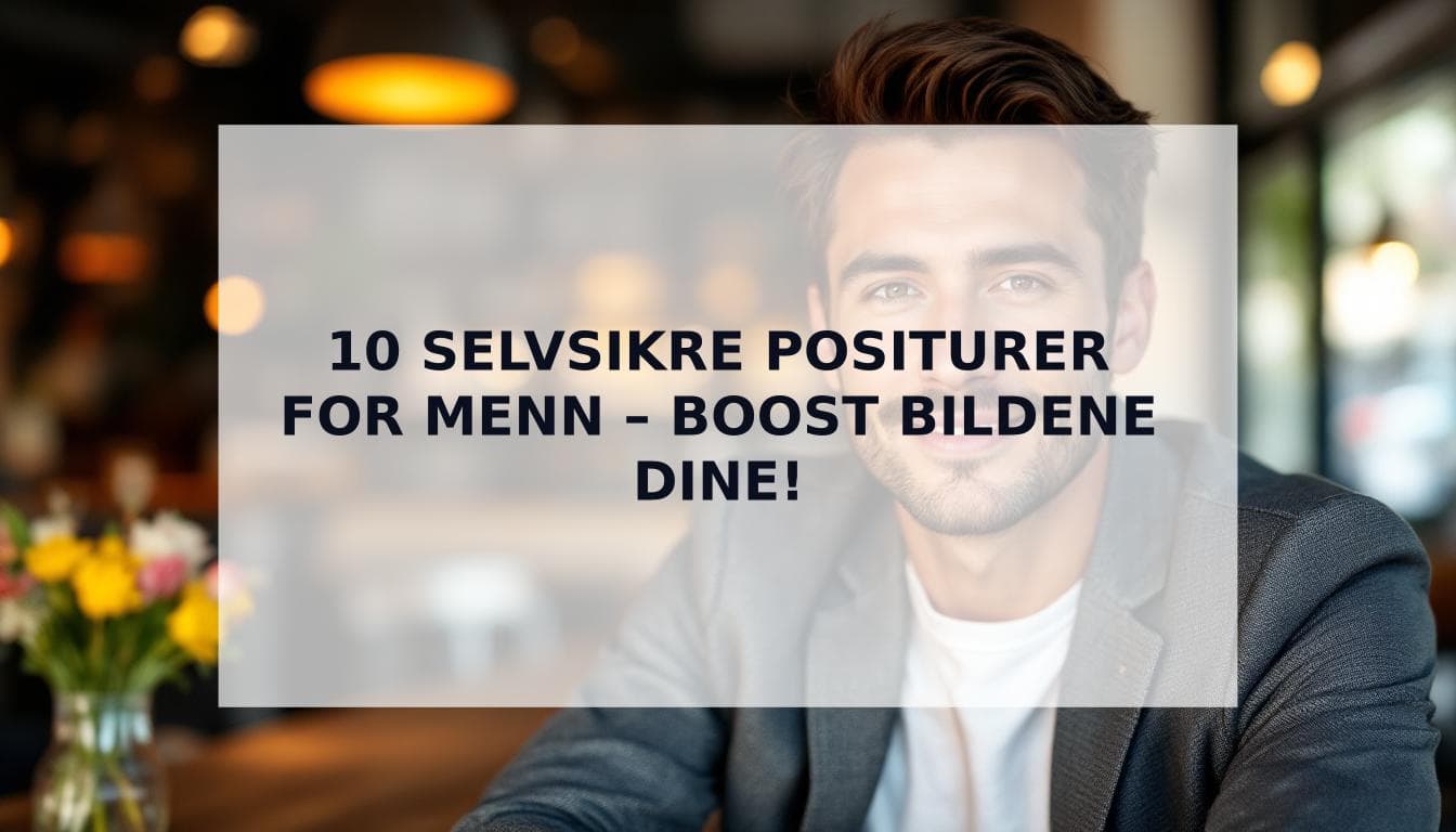 Cover Image for Slik ser du selvsikker ut på bilder: 10 velprøvde teknikker for menn