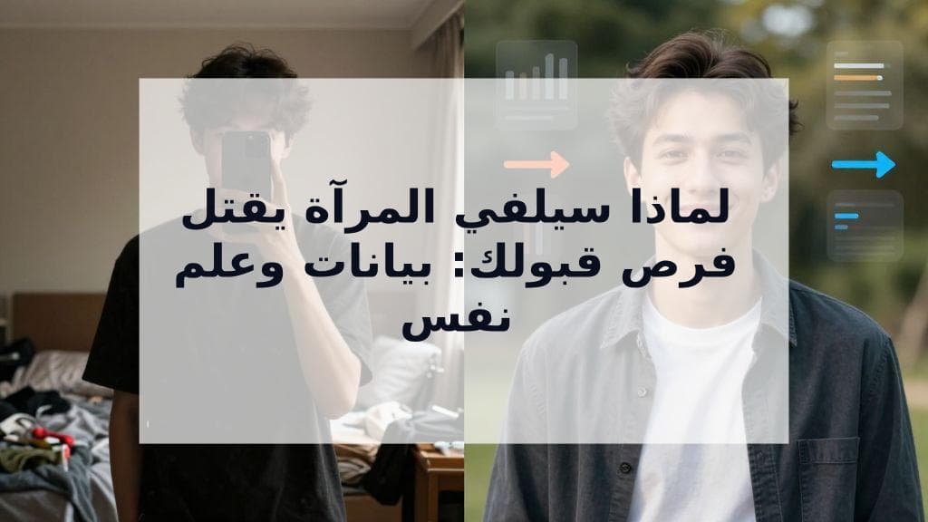 Cover Image for سيلفي المرآة في تطبيقات التعارف يُفقدك فرص القبول. إليك السبب المدعوم بالبيانات.