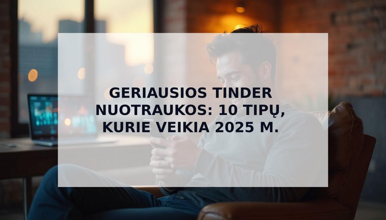 Cover Image for Geriausios Tinder Nuotraukos Vyrams 2025: 10 duomenimis pagrįstų pavyzdžių