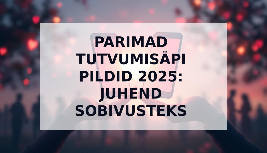 Cover Image for Parimad Tutvumisäpi Pildid 2025: Ekspertide Juhend Rohkemate Sobivuste Saamiseks