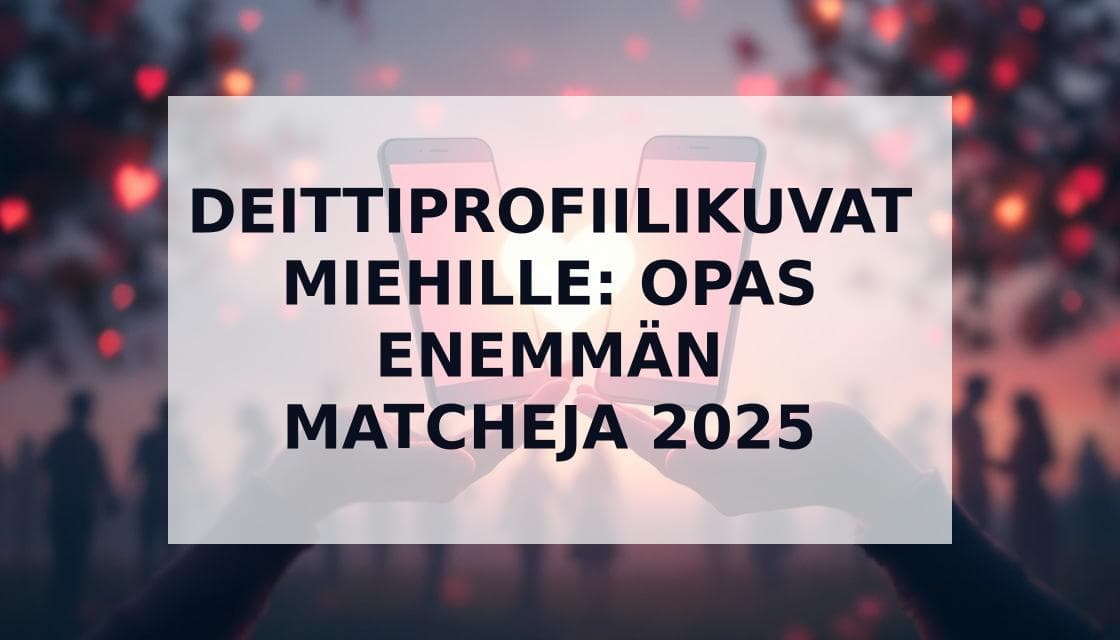 Cover Image for Parhaat Profiilikuvat Deittisovelluksiin: Täydellinen Opas Miehille 2025