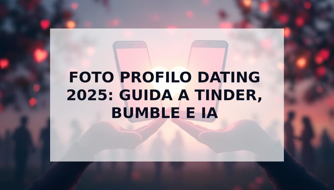 Cover Image for Foto Profilo per App di Incontri: La Guida Definitiva 2025