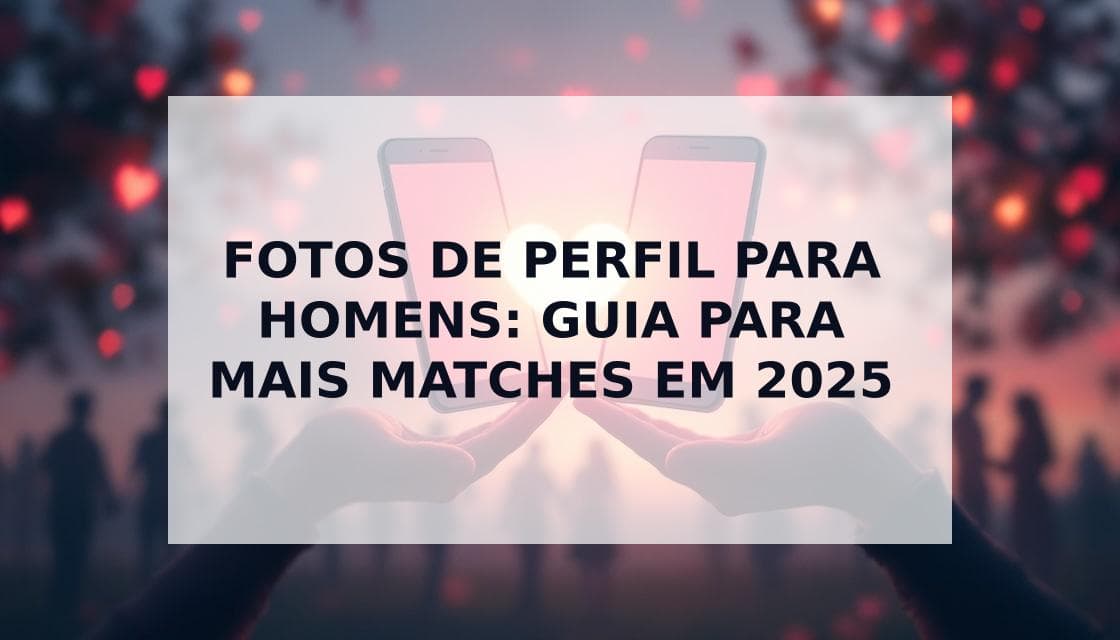 Cover Image for Fotos de Perfil para Homens: O Guia Definitivo para Mais Matches em 2025