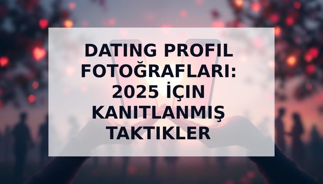 Cover Image for Dating Uygulamaları İçin Mükemmel Profil Fotoğrafları: 2025 Türkiye Rehberi