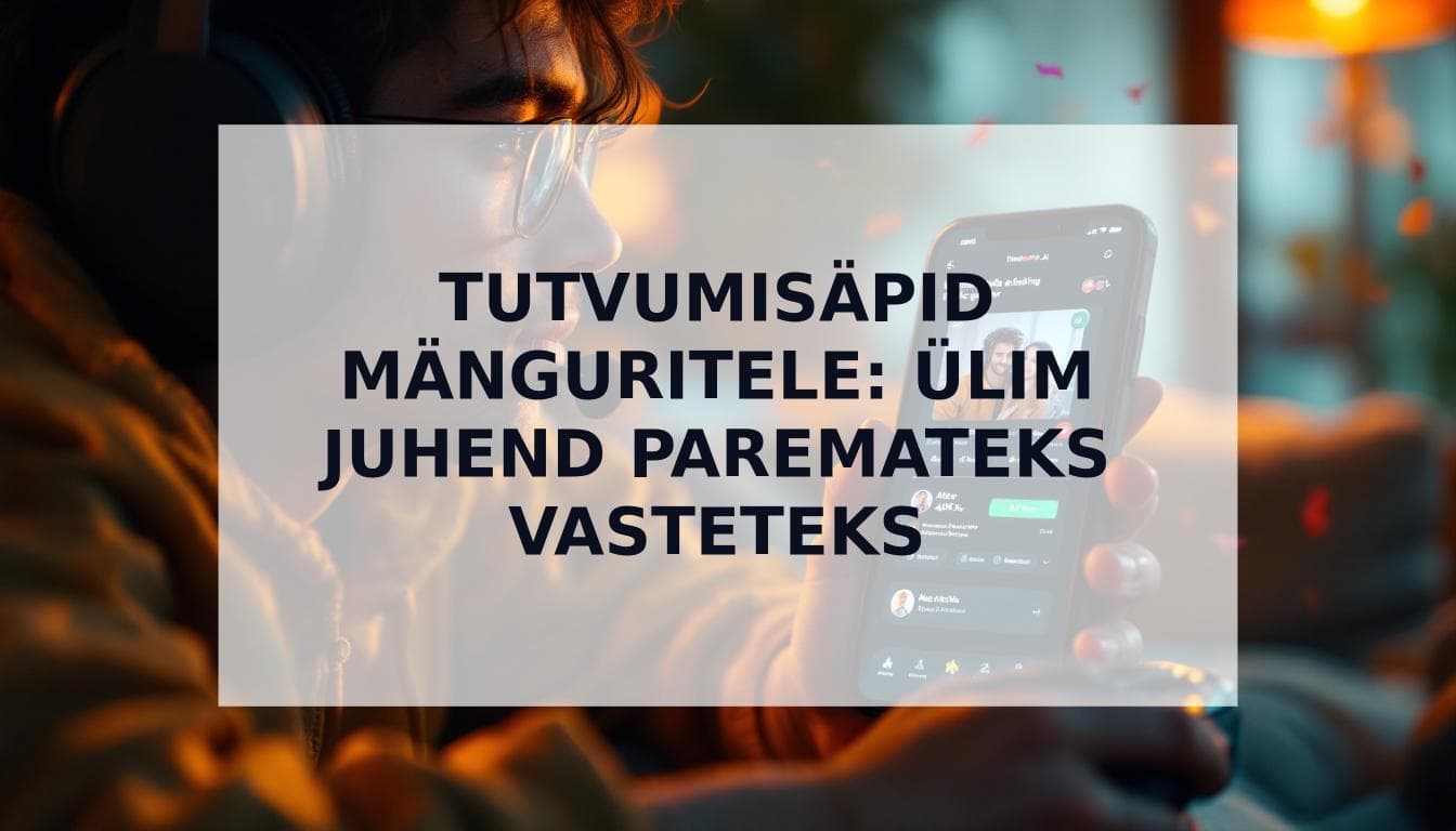 Cover Image for Tutvumisäpid mänguritele: Paremad profiilid, rohkem vasteid