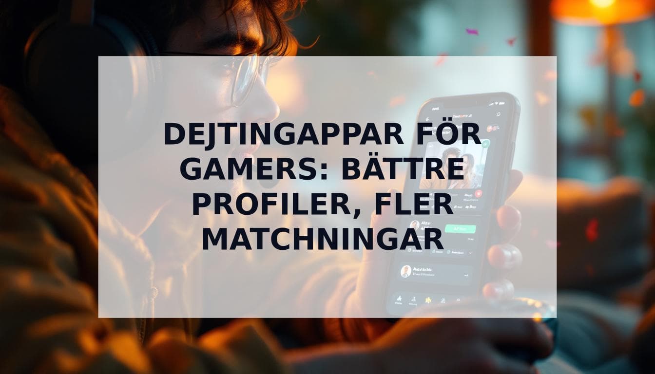 Cover Image for Dejtingappar för gamers: Den ultimata guiden till bättre profiler och fler matchningar