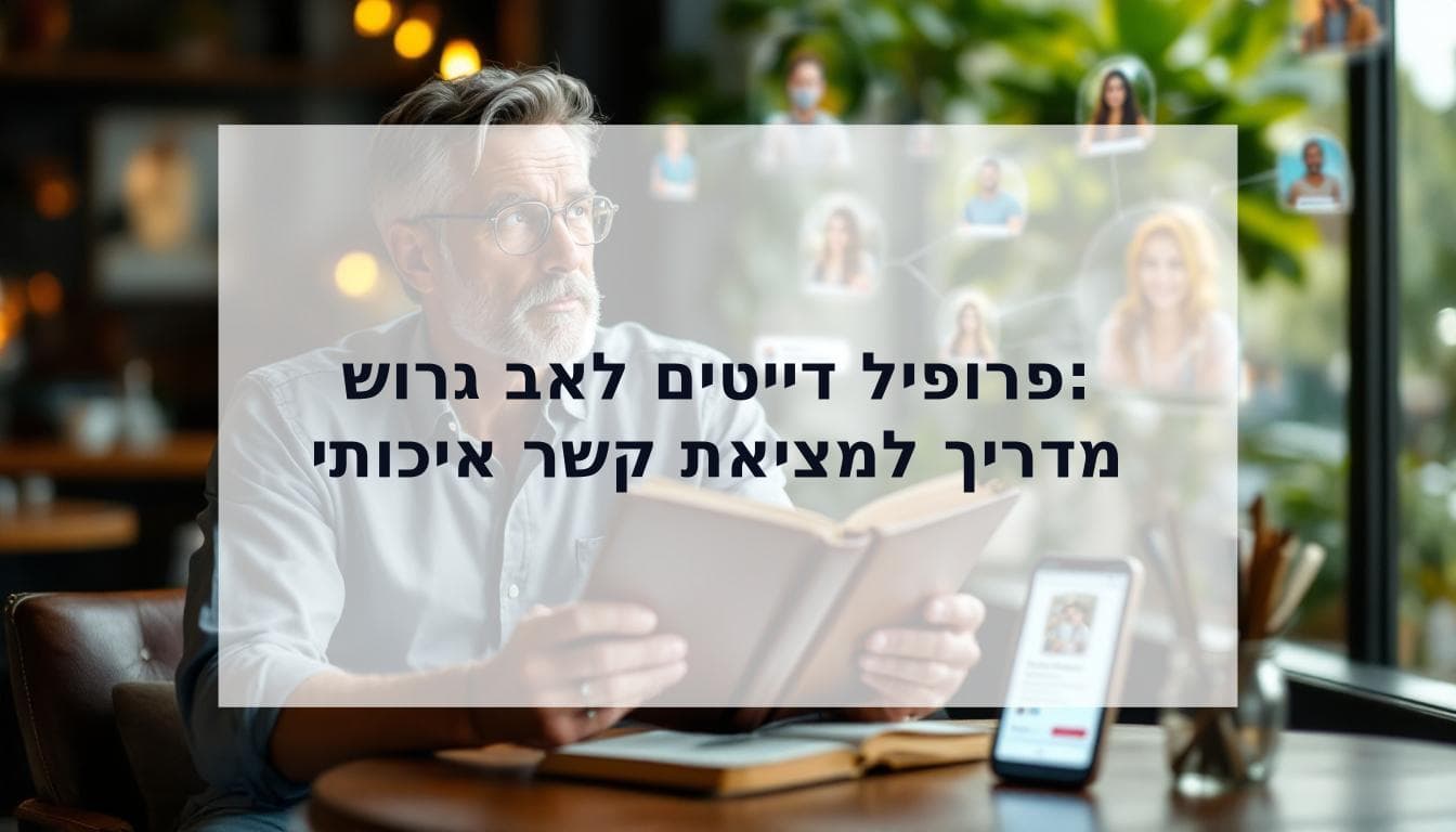 Cover Image for מדריך הדייטים לאב גרוש: איך לבנות פרופיל היכרויות שימשוך קשרים איכותיים